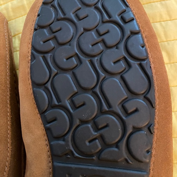 UGG Ascot Slipper suede with rubber sole color chestnut Size 13 - Picture 5 of 9